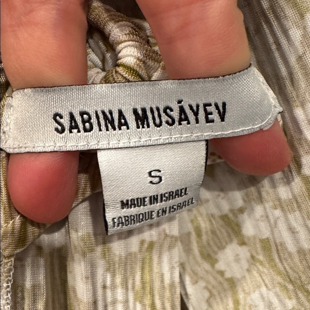 Sabina Musayev Ramona Maxi Dress Green Small - Picture 4 of 6